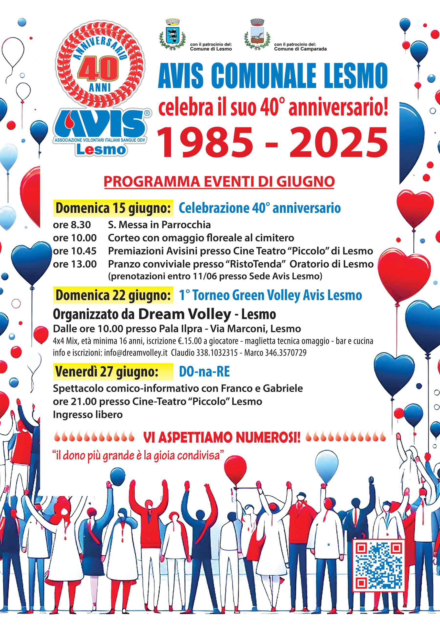 Avis Comunale Lesmo celebra il suo 40° anniversario